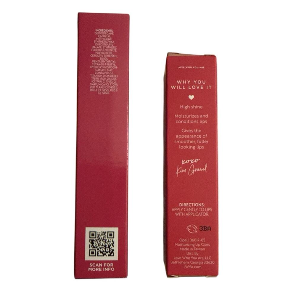 LWYA Hydra Kiss Moisturizing Lip Gloss Opal & Kisser Fixer Lip Liner Berry 2pc - Picture 5 of 6